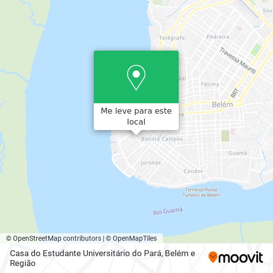 Casa do Estudante Universitário do Pará mapa