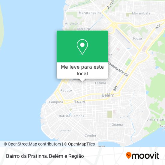 Bairro da Pratinha mapa