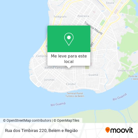 Rua dos Timbiras 220 mapa