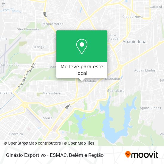 Ginásio Esportivo - ESMAC mapa