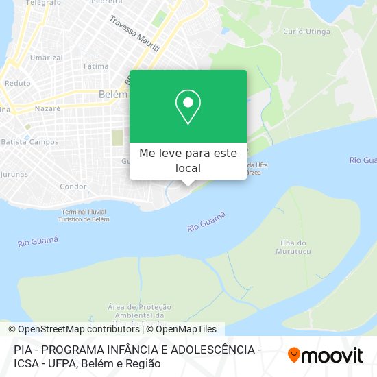 PIA - PROGRAMA INFÂNCIA E ADOLESCÊNCIA - ICSA - UFPA mapa
