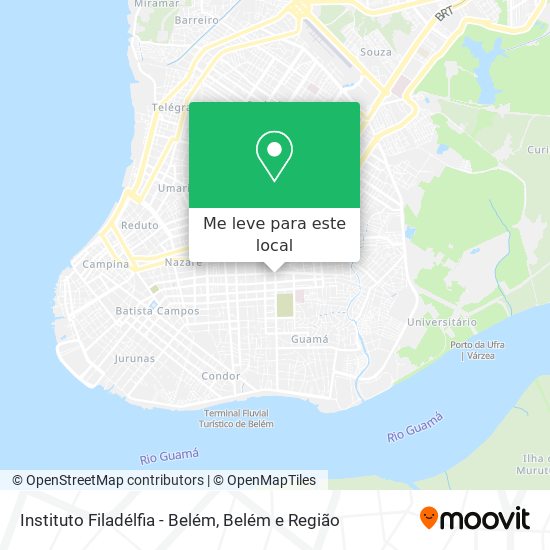 Instituto Filadélfia - Belém mapa