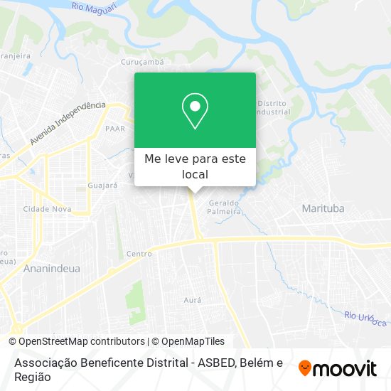 Associação Beneficente Distrital - ASBED mapa