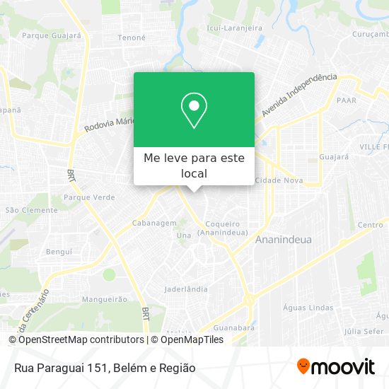 Rua Paraguai 151 mapa