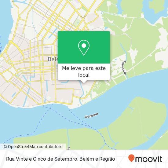 Rua Vinte e Cinco de Setembro mapa