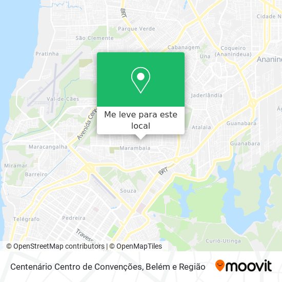 Centenário Centro de Convenções mapa