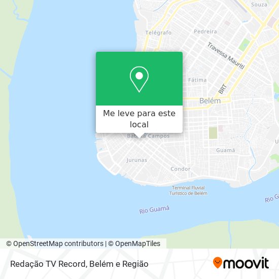 Redação TV Record mapa