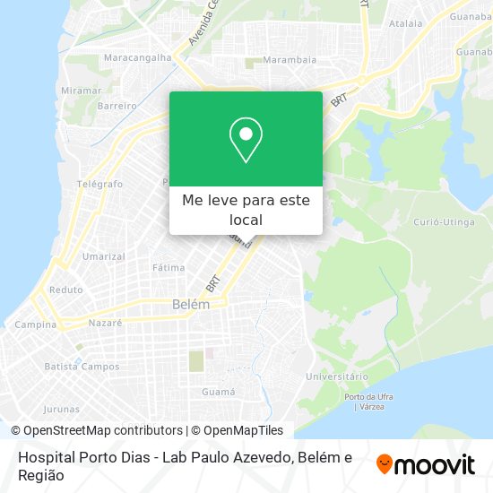 Hospital Porto Dias - Lab Paulo Azevedo mapa