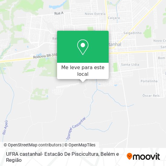 UFRA castanhal- Estacão De Piscicultura mapa