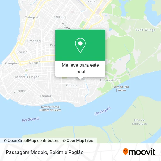 Passagem Modelo mapa