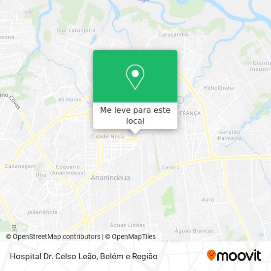 Hospital Dr. Celso Leão mapa