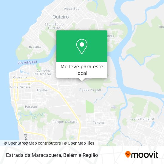 Estrada da Maracacuera mapa