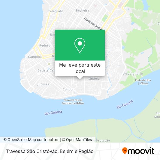 Travessa São Cristóvão mapa