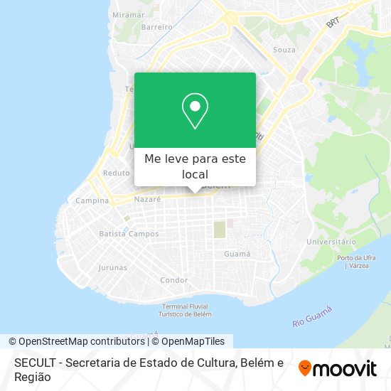 SECULT - Secretaria de Estado de Cultura mapa