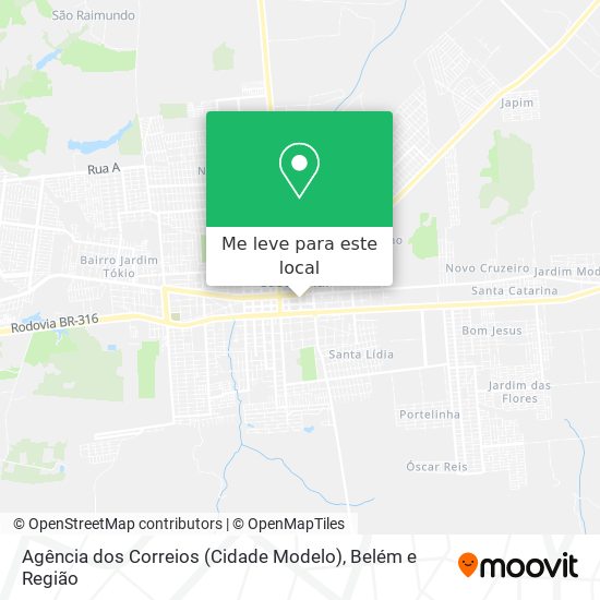 Agência dos Correios  (Cidade Modelo) mapa