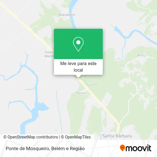 Ponte de Mosqueiro mapa