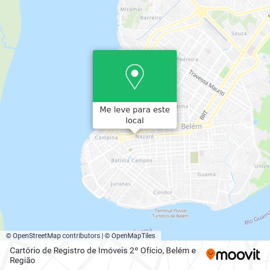 Cartório de Registro de Imóveis 2º Ofício mapa