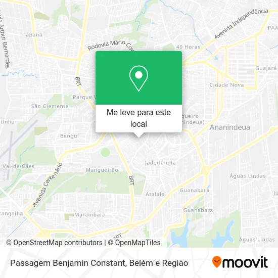 Passagem Benjamin Constant mapa