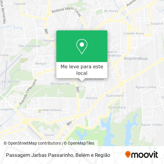 Passagem Jarbas Passarinho mapa