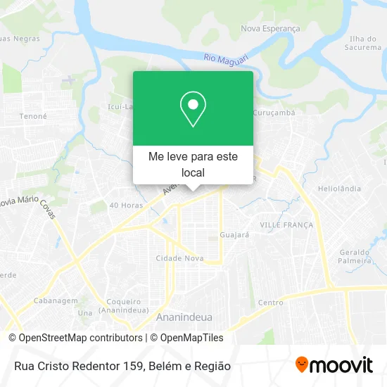 Rua Cristo Redentor 159 mapa