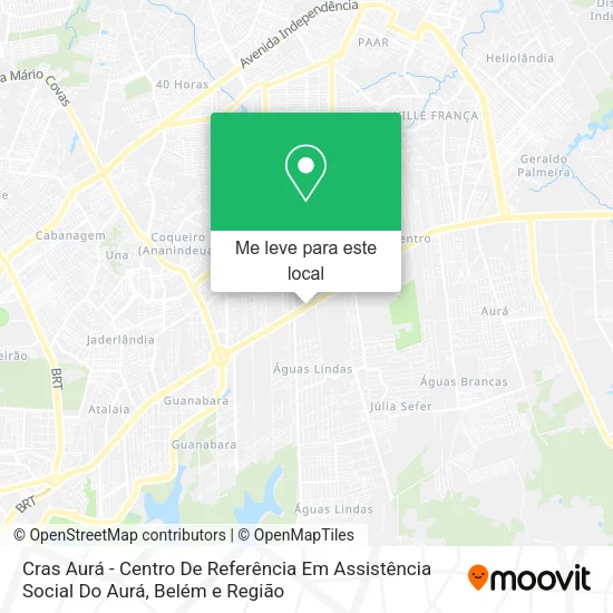 Cras Aurá - Centro De Referência Em Assistência Social  Do Aurá mapa