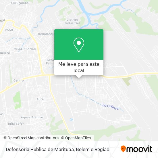 Defensoria Pública de Marituba mapa