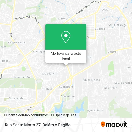 Rua Santa Marta 37 mapa