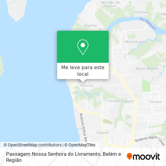 Passagem Nossa Senhora do Livramento mapa