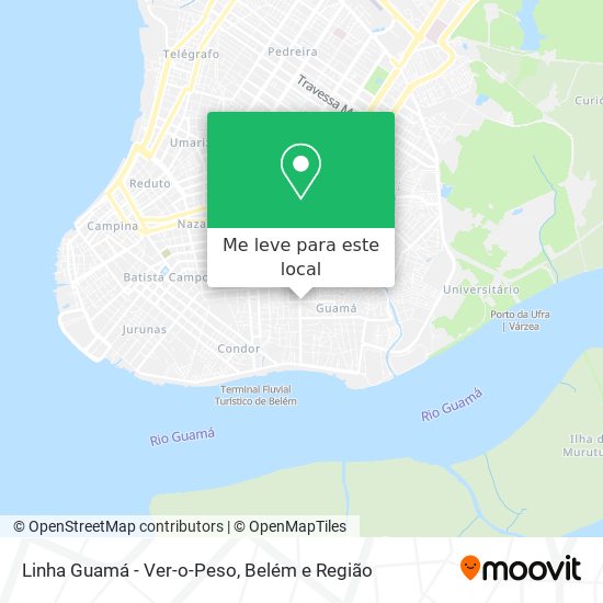 Linha Guamá - Ver-o-Peso mapa