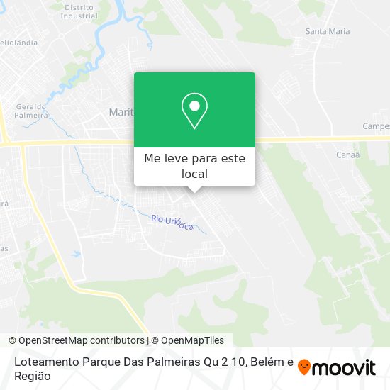 Loteamento Parque Das Palmeiras Qu 2 10 mapa