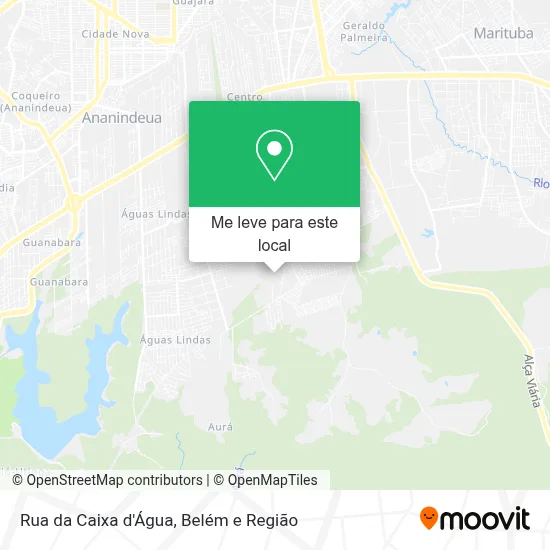Rua da Caixa d'Água mapa