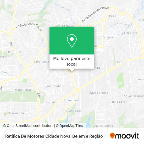 Retifica De Motores Cidade Nova mapa