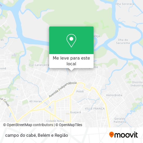 campo do cabé mapa