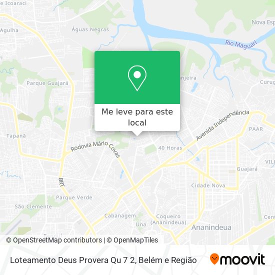 Loteamento Deus Provera Qu 7 2 mapa
