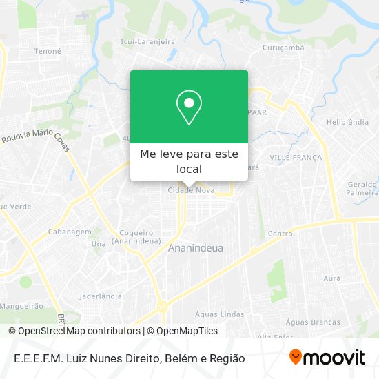 E.E.E.F.M. Luiz Nunes Direito mapa