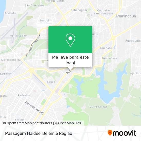 Passagem Haidee mapa