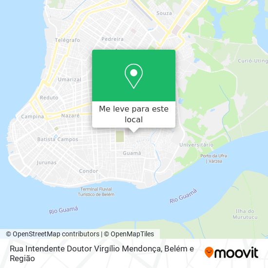 Rua Intendente Doutor Virgílio Mendonça mapa