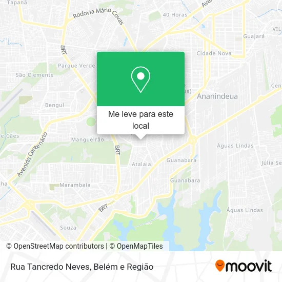 Rua Tancredo Neves mapa