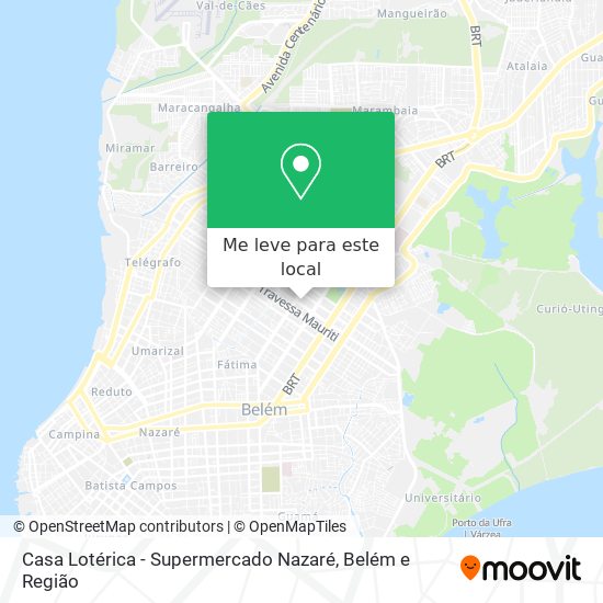 Casa Lotérica - Supermercado Nazaré mapa