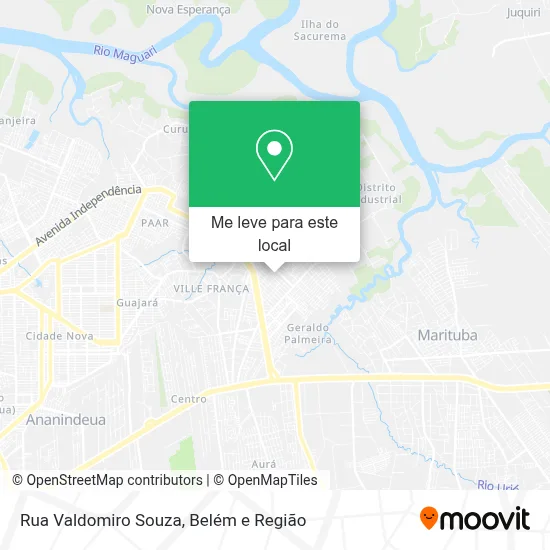 Rua Valdomiro Souza mapa