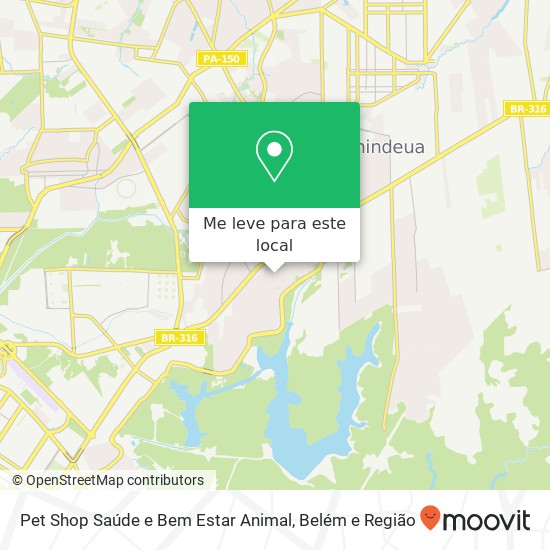 Pet Shop Saúde e Bem Estar Animal mapa
