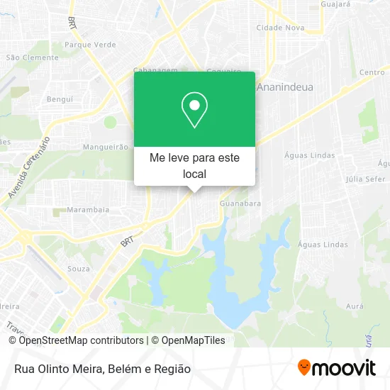 Rua Olinto Meira mapa