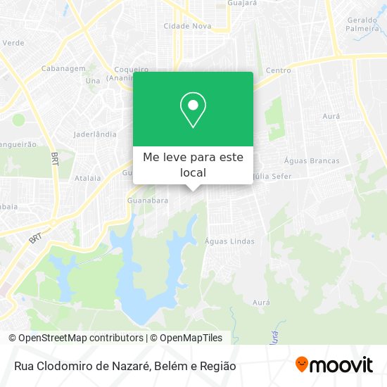 Rua Clodomiro de Nazaré mapa