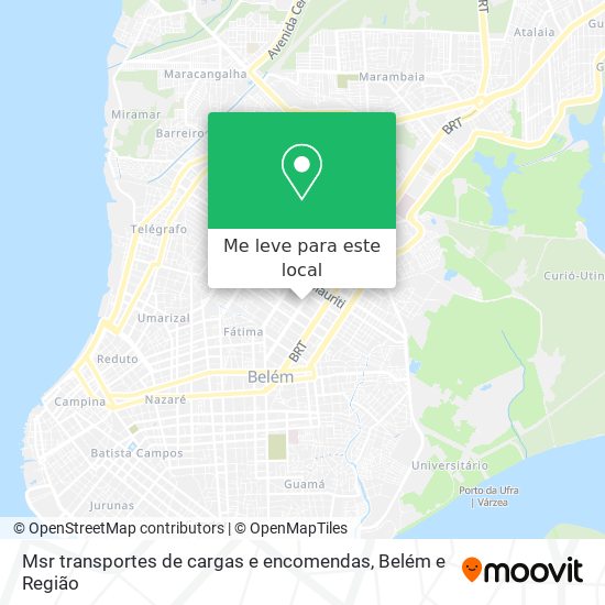 Msr transportes de cargas e encomendas mapa