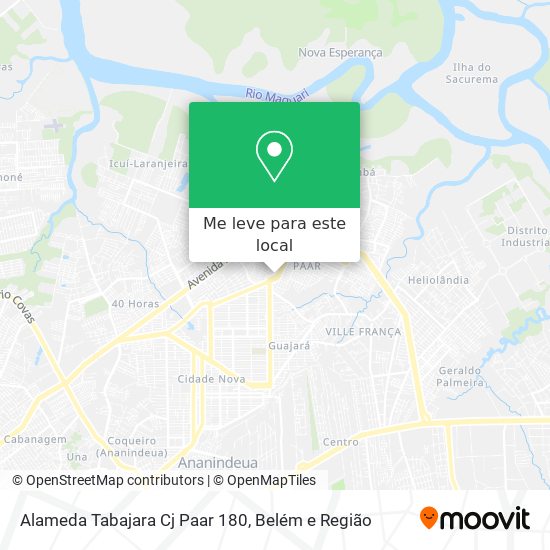 Alameda Tabajara Cj Paar 180 mapa