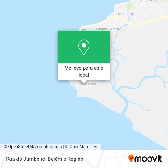 Rua do Jambeiro mapa