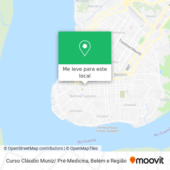 Curso Cláudio Muniz/ Pré-Medicina mapa