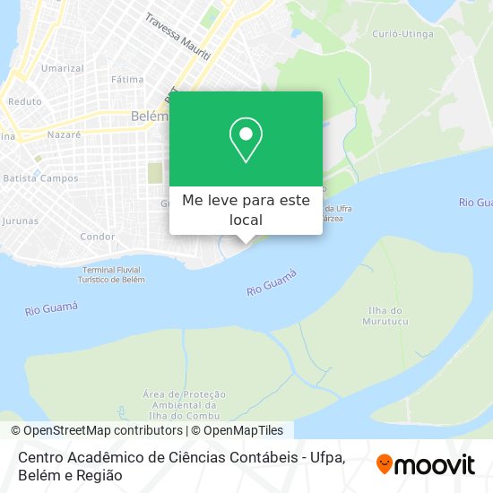 Centro Acadêmico de Ciências Contábeis - Ufpa mapa