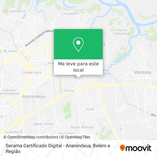 Serama Certificado Digital - Ananindeua mapa