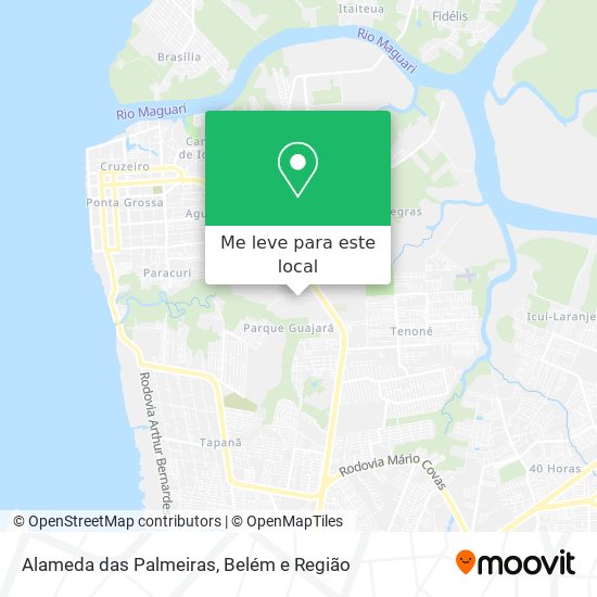 Alameda das Palmeiras mapa